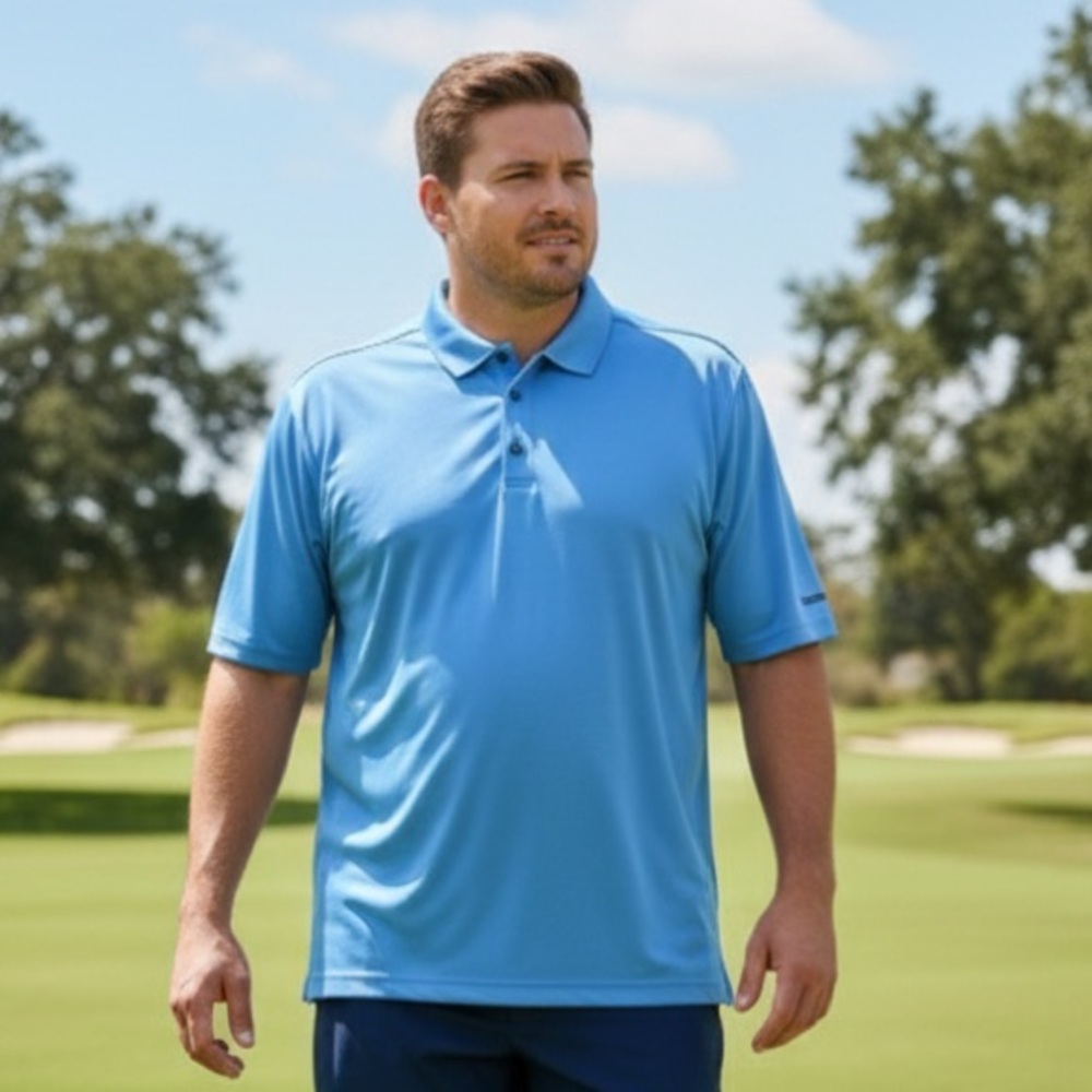 Reebok Men's Sky Blue Polo Shirt